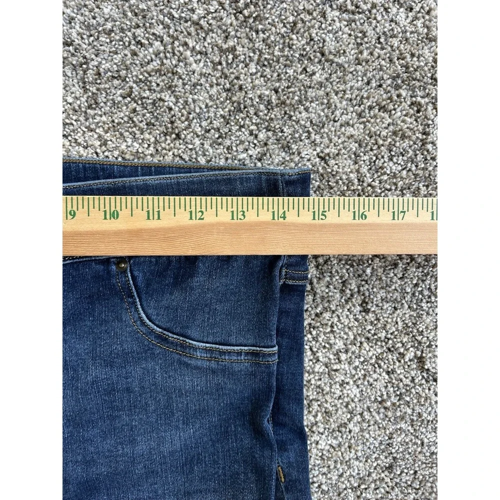 Spanx Stretch‎ denim Blue jeans leggings size M Pull On Tummy Control